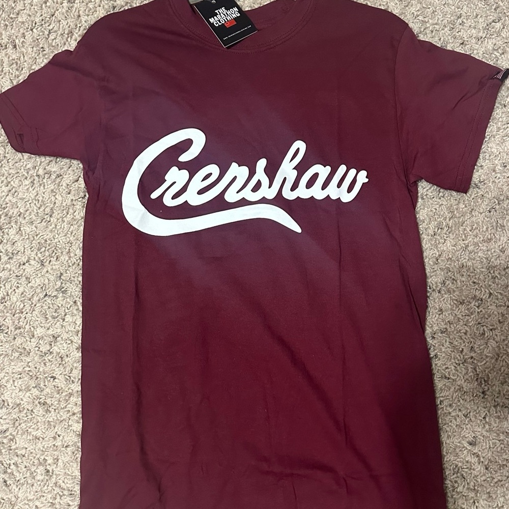 The Marathon Clothing Maroon Crenshaw Tee